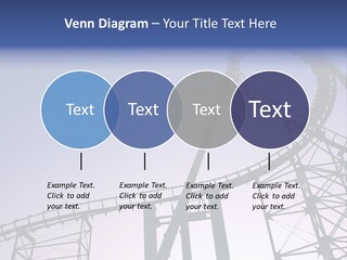 A Roller Coaster In A Roller Coaster Park PowerPoint Template