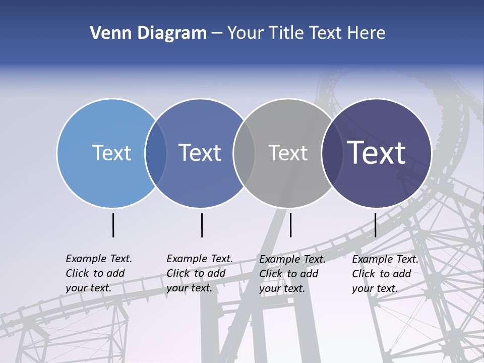 A Roller Coaster In A Roller Coaster Park PowerPoint Template
