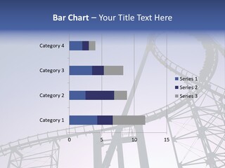 A Roller Coaster In A Roller Coaster Park PowerPoint Template