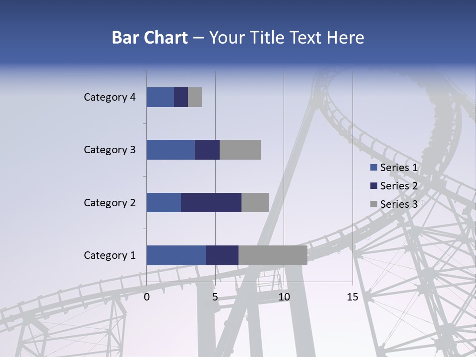 A Roller Coaster In A Roller Coaster Park PowerPoint Template