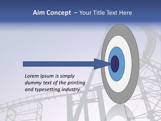 A Roller Coaster In A Roller Coaster Park PowerPoint Template