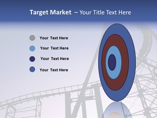 A Roller Coaster In A Roller Coaster Park PowerPoint Template