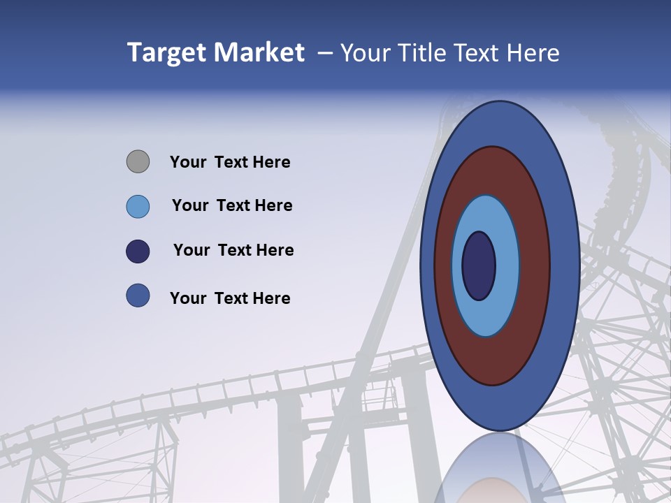 A Roller Coaster In A Roller Coaster Park PowerPoint Template