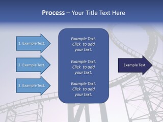 A Roller Coaster In A Roller Coaster Park PowerPoint Template