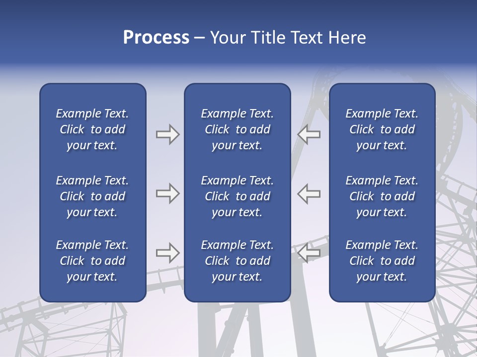 A Roller Coaster In A Roller Coaster Park PowerPoint Template