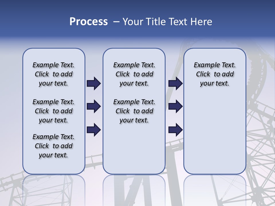 A Roller Coaster In A Roller Coaster Park PowerPoint Template