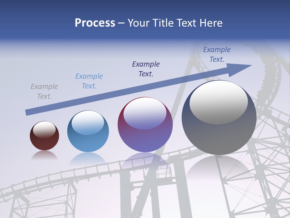 A Roller Coaster In A Roller Coaster Park PowerPoint Template