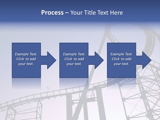 A Roller Coaster In A Roller Coaster Park PowerPoint Template
