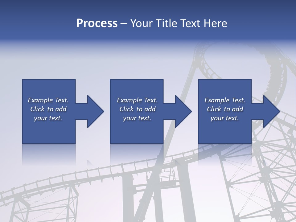 A Roller Coaster In A Roller Coaster Park PowerPoint Template