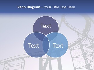 A Roller Coaster In A Roller Coaster Park PowerPoint Template