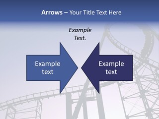 A Roller Coaster In A Roller Coaster Park PowerPoint Template