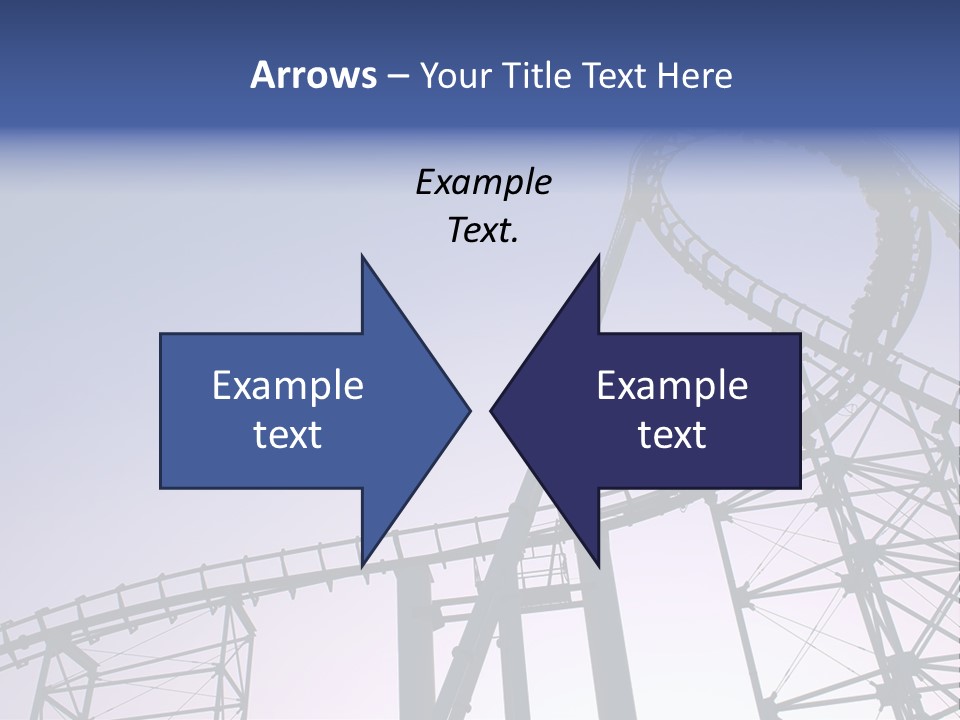 A Roller Coaster In A Roller Coaster Park PowerPoint Template