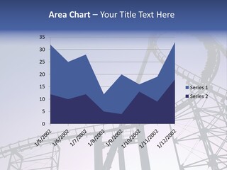A Roller Coaster In A Roller Coaster Park PowerPoint Template