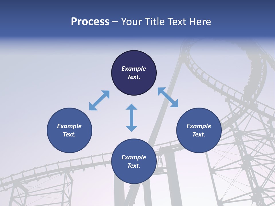 A Roller Coaster In A Roller Coaster Park PowerPoint Template