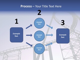 A Roller Coaster In A Roller Coaster Park PowerPoint Template