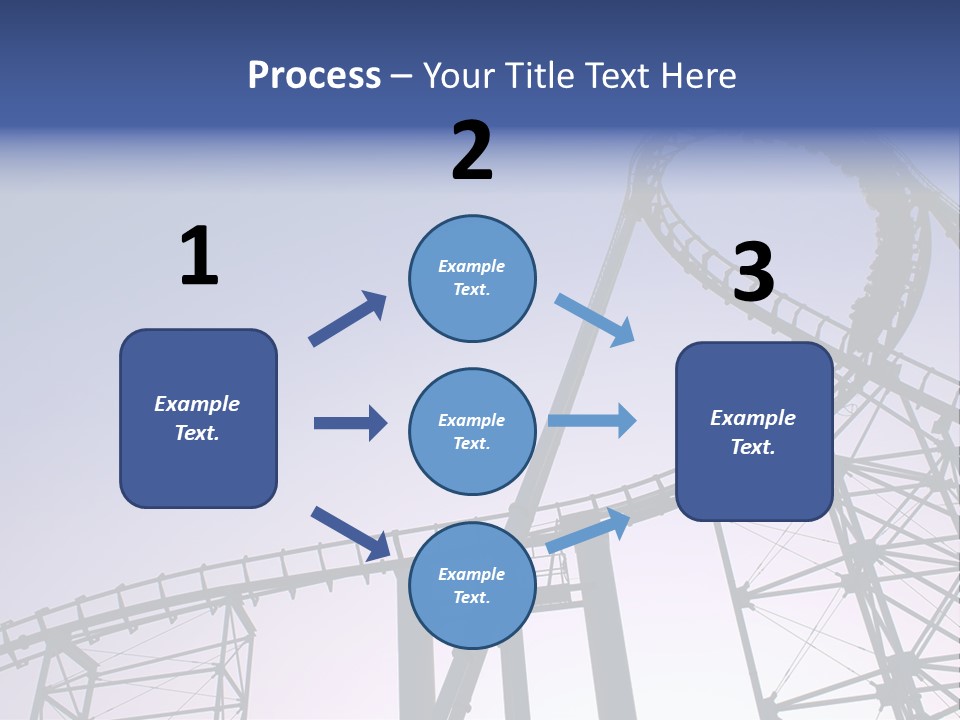 A Roller Coaster In A Roller Coaster Park PowerPoint Template