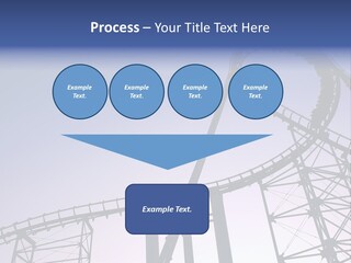 A Roller Coaster In A Roller Coaster Park PowerPoint Template