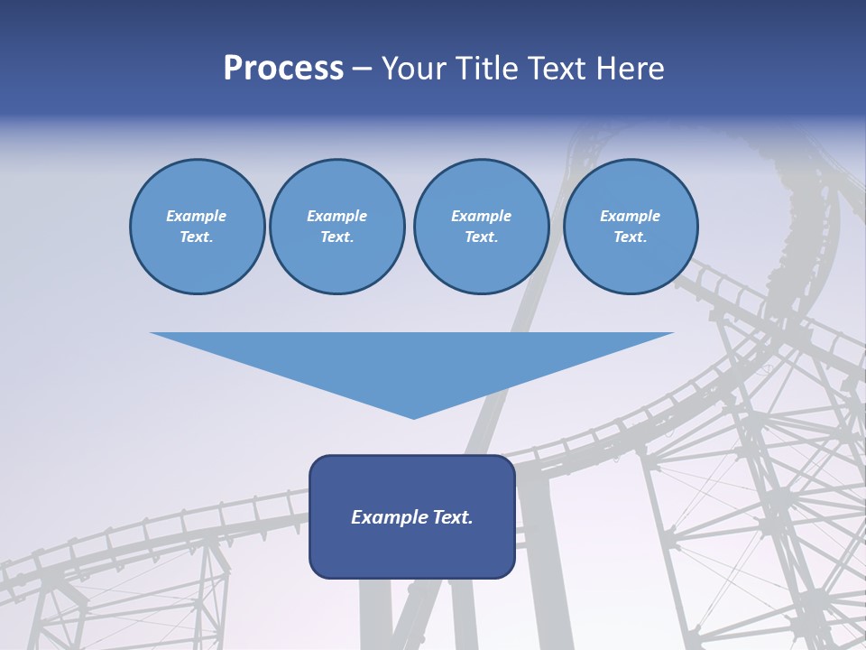 A Roller Coaster In A Roller Coaster Park PowerPoint Template