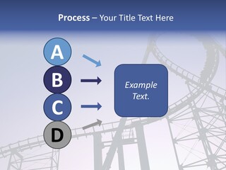 A Roller Coaster In A Roller Coaster Park PowerPoint Template