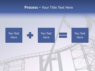 A Roller Coaster In A Roller Coaster Park PowerPoint Template