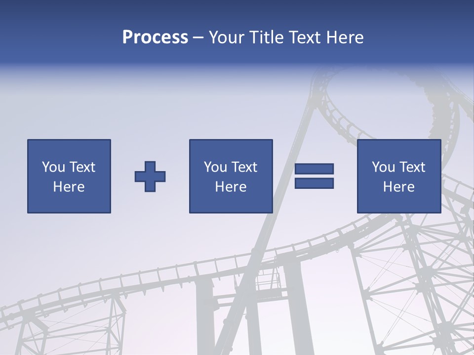 A Roller Coaster In A Roller Coaster Park PowerPoint Template