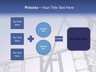 A Roller Coaster In A Roller Coaster Park PowerPoint Template