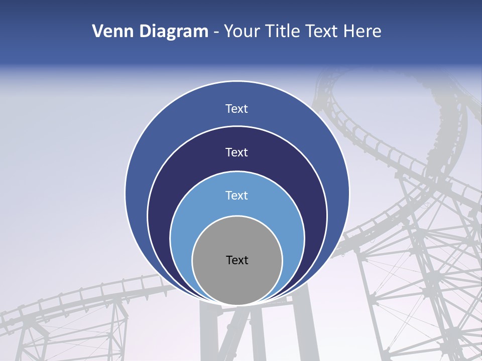 A Roller Coaster In A Roller Coaster Park PowerPoint Template