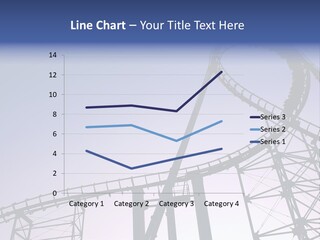 A Roller Coaster In A Roller Coaster Park PowerPoint Template