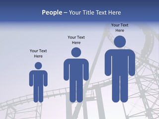 A Roller Coaster In A Roller Coaster Park PowerPoint Template