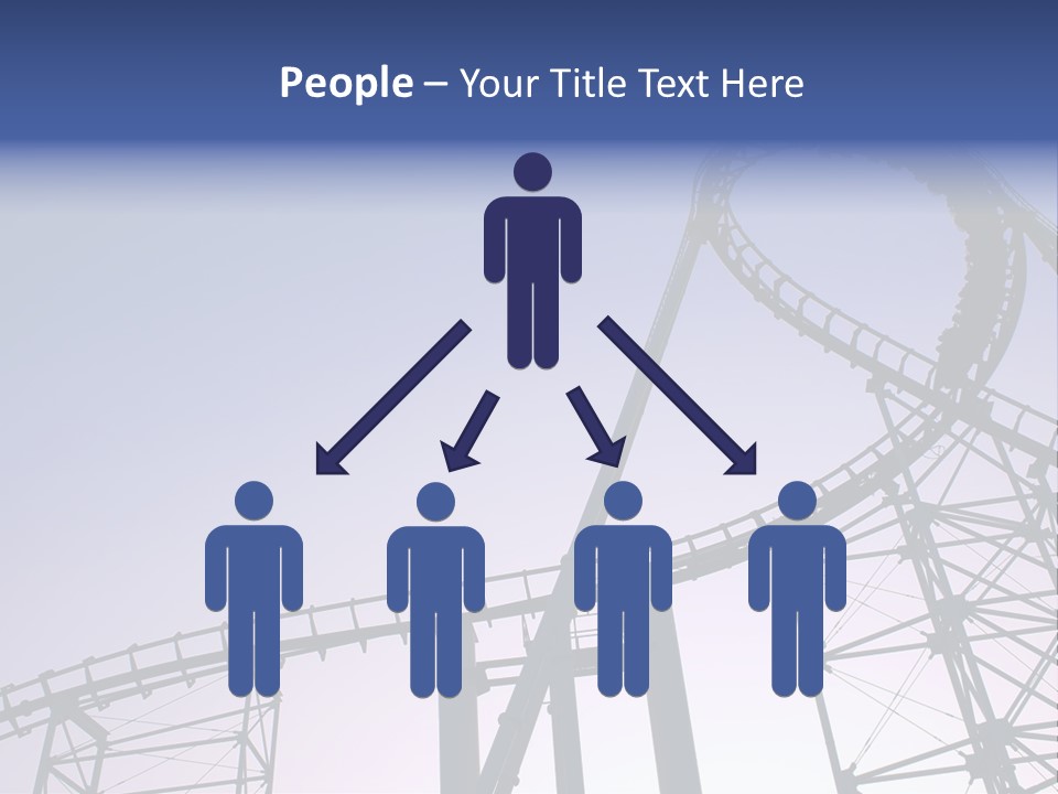 A Roller Coaster In A Roller Coaster Park PowerPoint Template