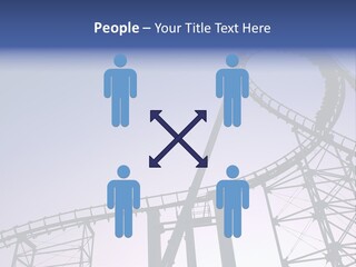 A Roller Coaster In A Roller Coaster Park PowerPoint Template