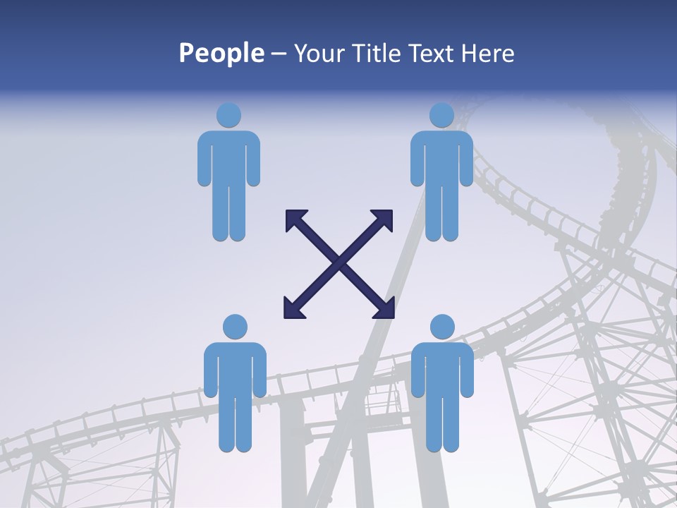 A Roller Coaster In A Roller Coaster Park PowerPoint Template