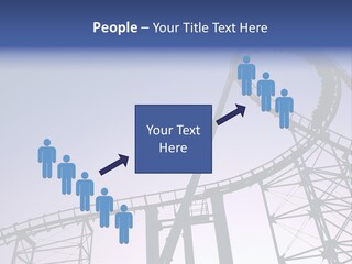 A Roller Coaster In A Roller Coaster Park PowerPoint Template