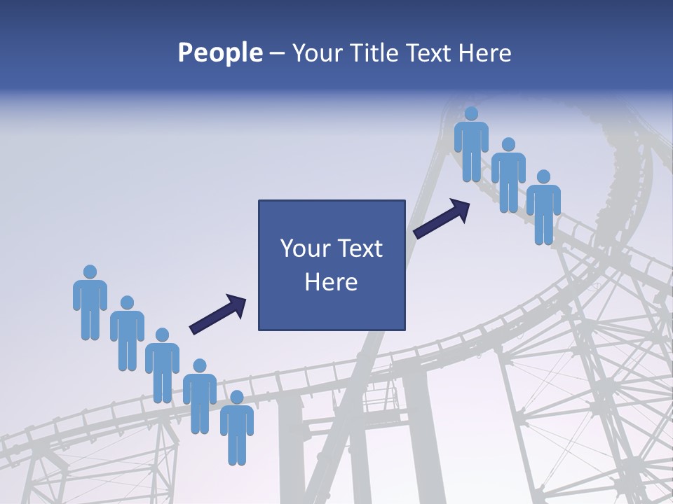 A Roller Coaster In A Roller Coaster Park PowerPoint Template