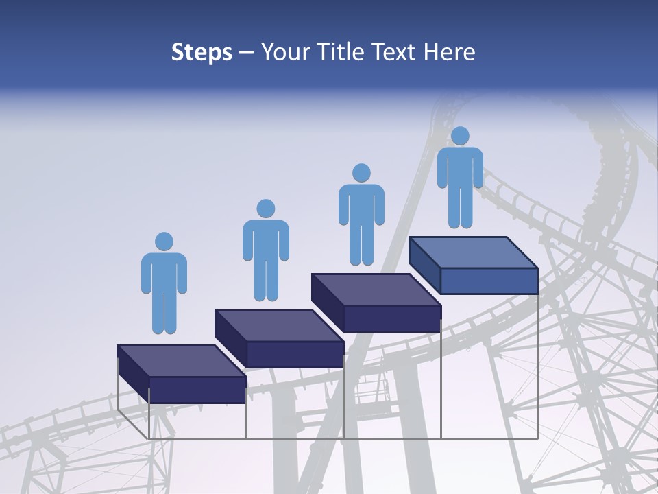 A Roller Coaster In A Roller Coaster Park PowerPoint Template