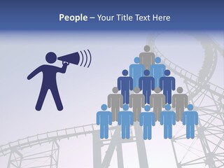 A Roller Coaster In A Roller Coaster Park PowerPoint Template
