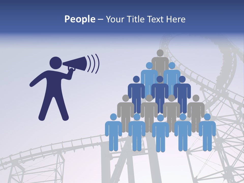 A Roller Coaster In A Roller Coaster Park PowerPoint Template