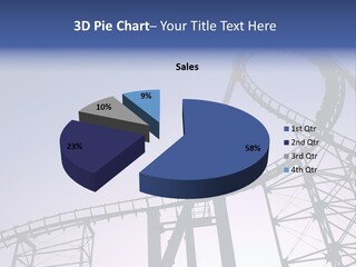 A Roller Coaster In A Roller Coaster Park PowerPoint Template