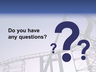 A Roller Coaster In A Roller Coaster Park PowerPoint Template