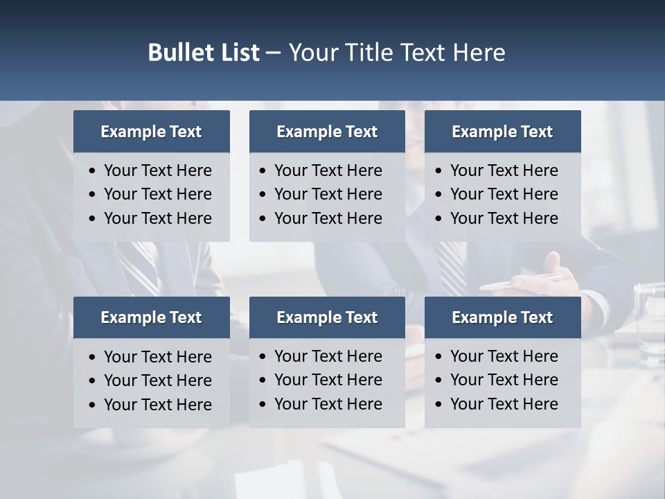 Two Men Sitting At A Table With A Tablet PowerPoint Template