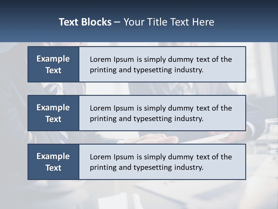 Two Men Sitting At A Table With A Tablet PowerPoint Template