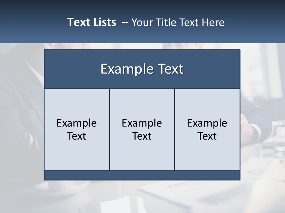 Two Men Sitting At A Table With A Tablet PowerPoint Template