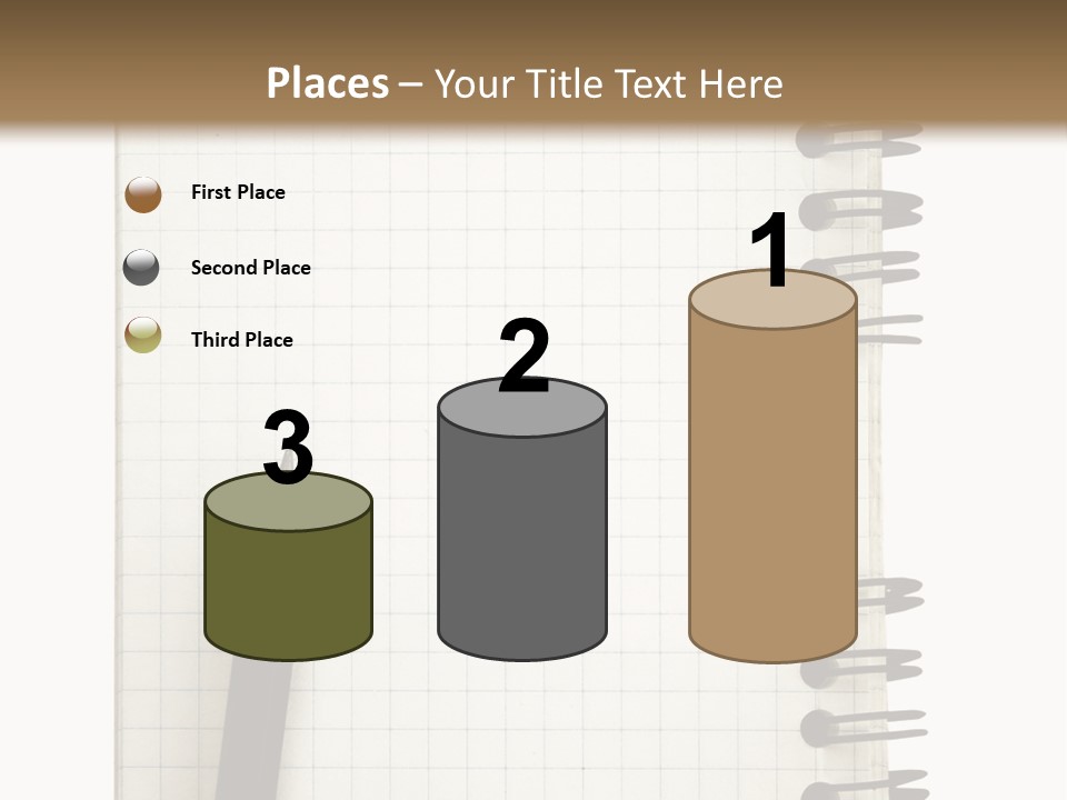 A Notepad With A Pen On Top Of It PowerPoint Template