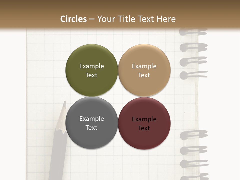 A Notepad With A Pen On Top Of It PowerPoint Template