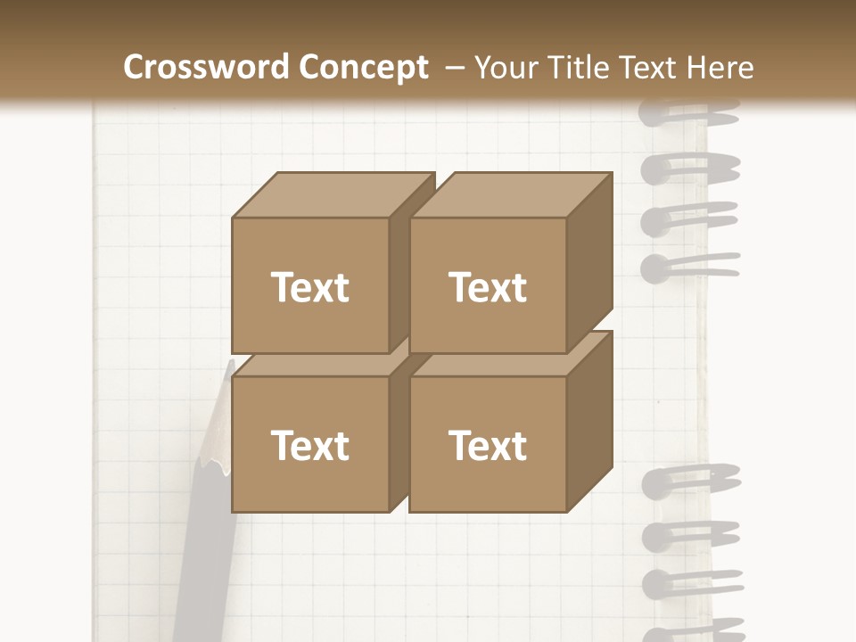 A Notepad With A Pen On Top Of It PowerPoint Template
