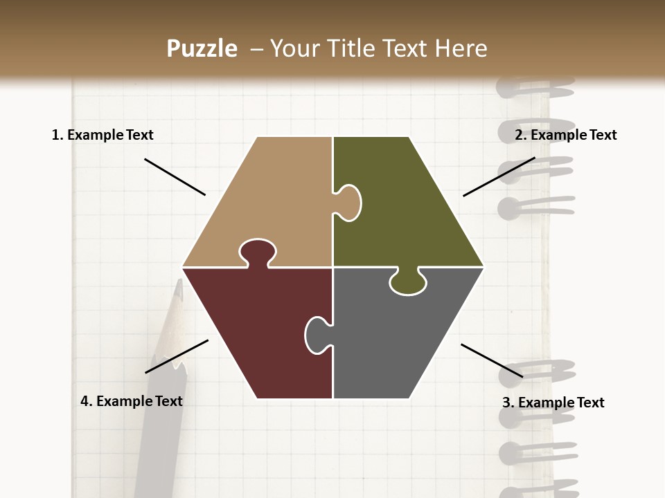 A Notepad With A Pen On Top Of It PowerPoint Template