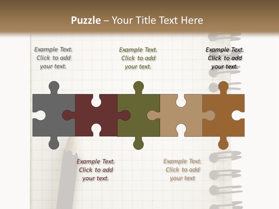 A Notepad With A Pen On Top Of It PowerPoint Template