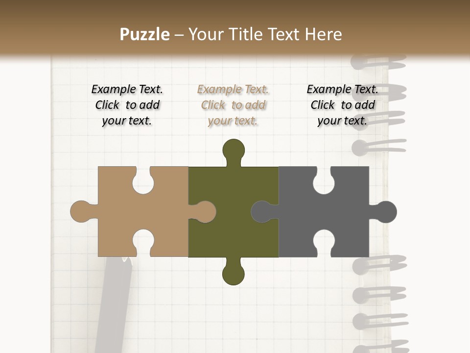 A Notepad With A Pen On Top Of It PowerPoint Template