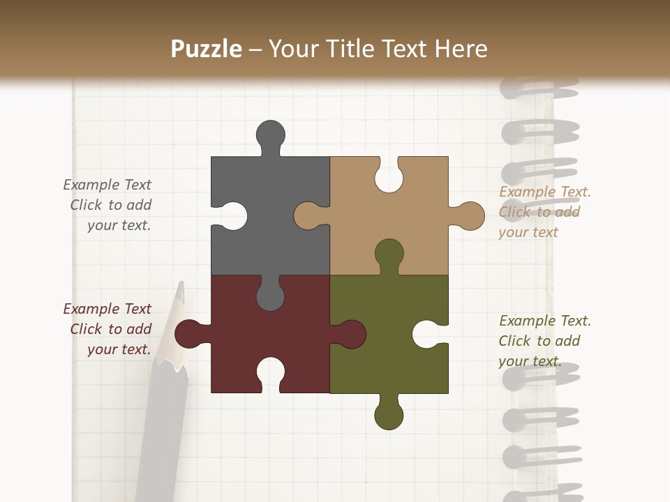 A Notepad With A Pen On Top Of It PowerPoint Template