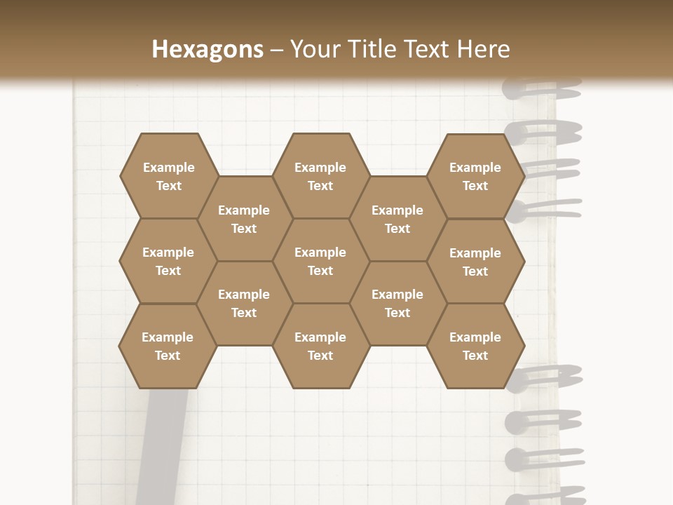A Notepad With A Pen On Top Of It PowerPoint Template